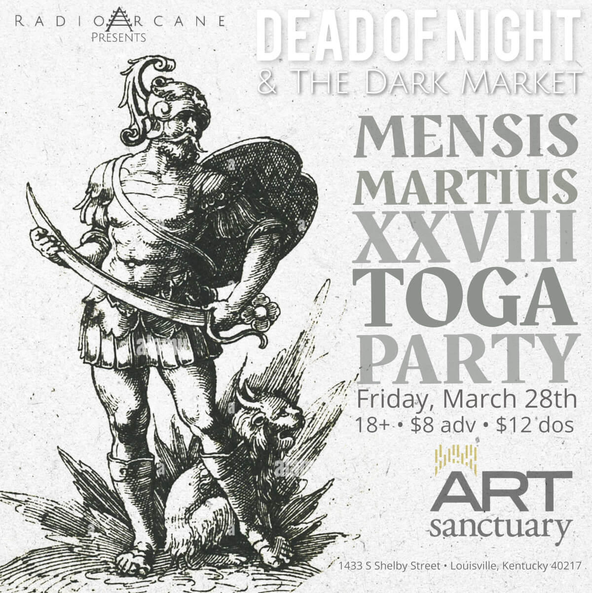 Dead Of Night & The Dark Market Toga Party